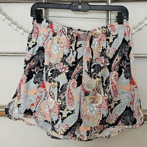 Hello Mello Paisley Print Lounge Shorts Medium/Large